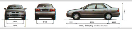 Carisma Vorfacelift 1994-1999 Stufenheck (Hatchback)